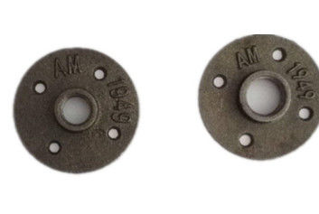 10 Pack 1/2 Inch Grey Malleable Cast Iron Floor Flange Seamless Pipe Fittings